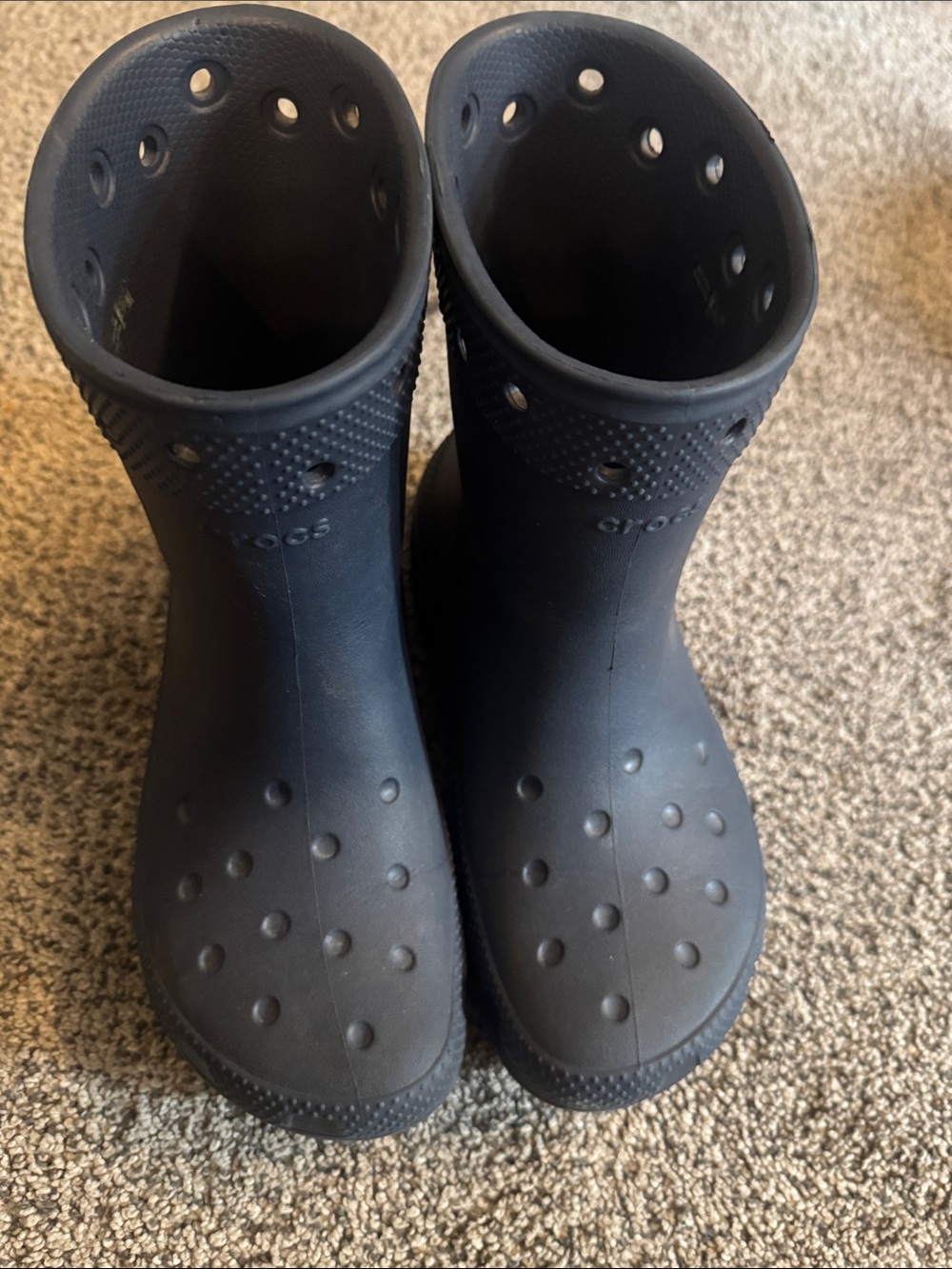 CROCS classic rain boots in navy